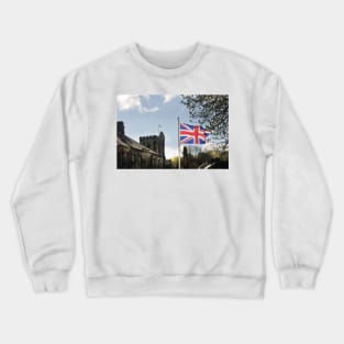 Two Union Flags flying over Rothbury - Northumberland, UK Crewneck Sweatshirt